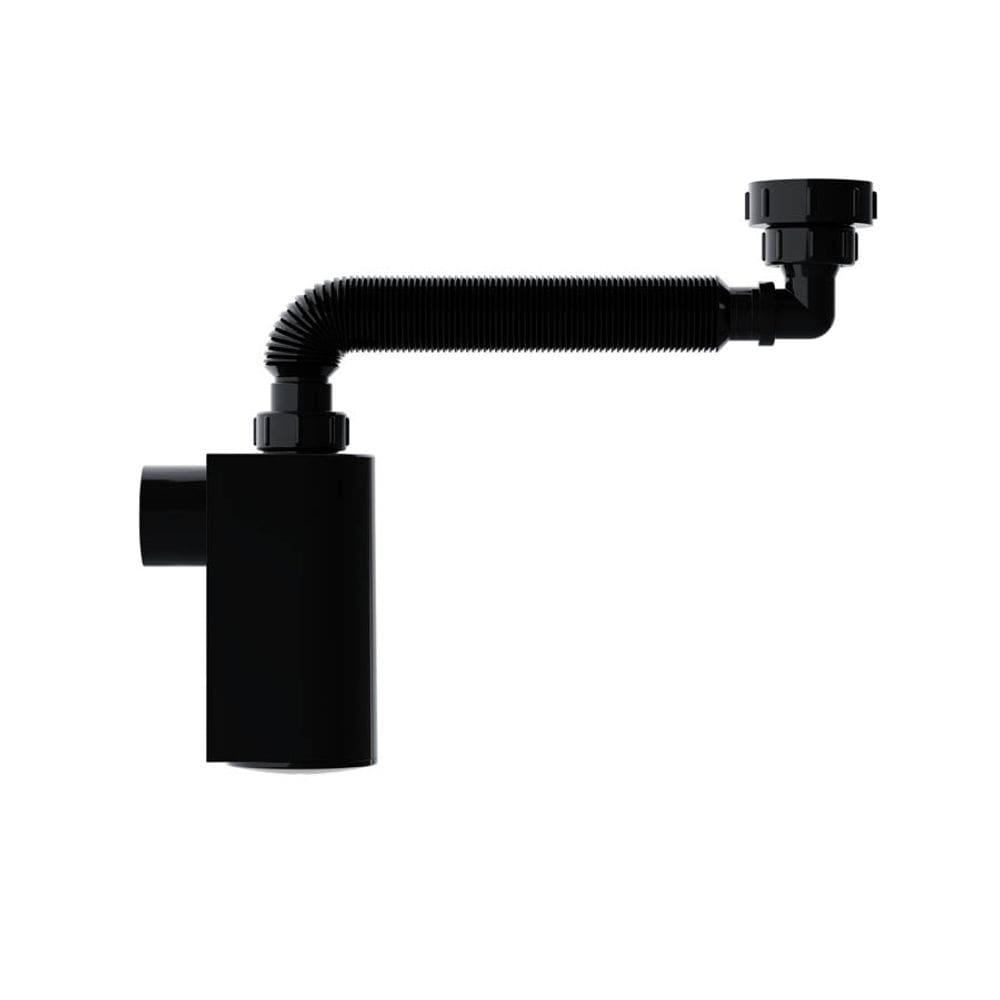Sifão Tubo Extensível Black com Copo de Parede DN38