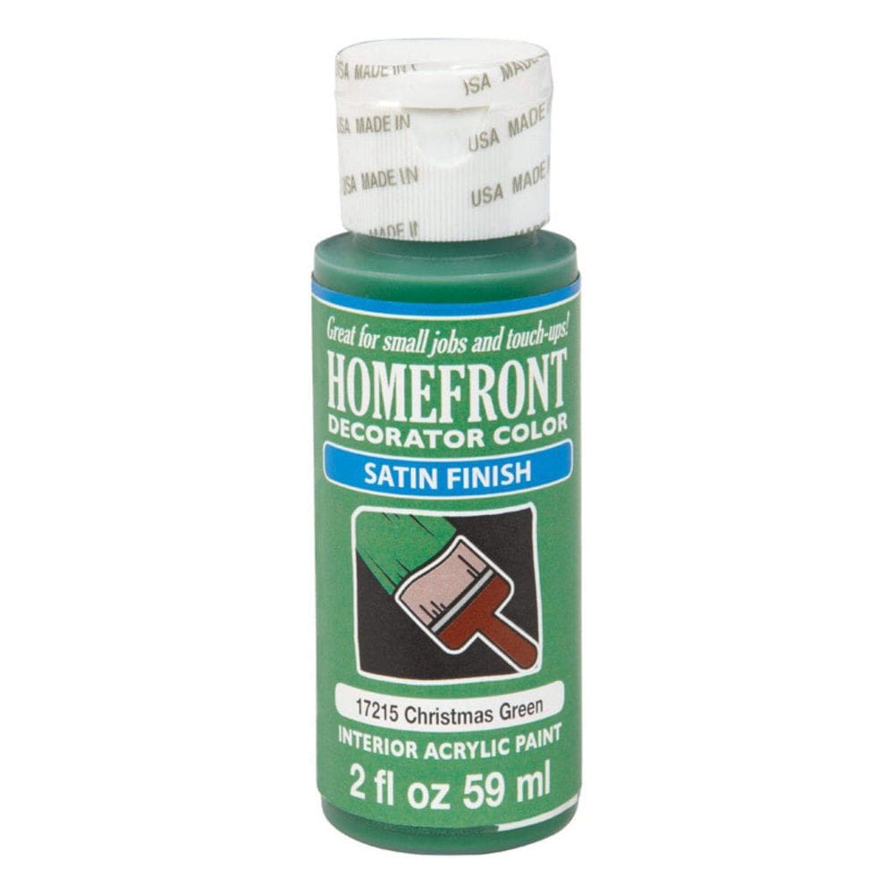 Paint Plaid Homefront Decorator Satin Christmas Green 59ml