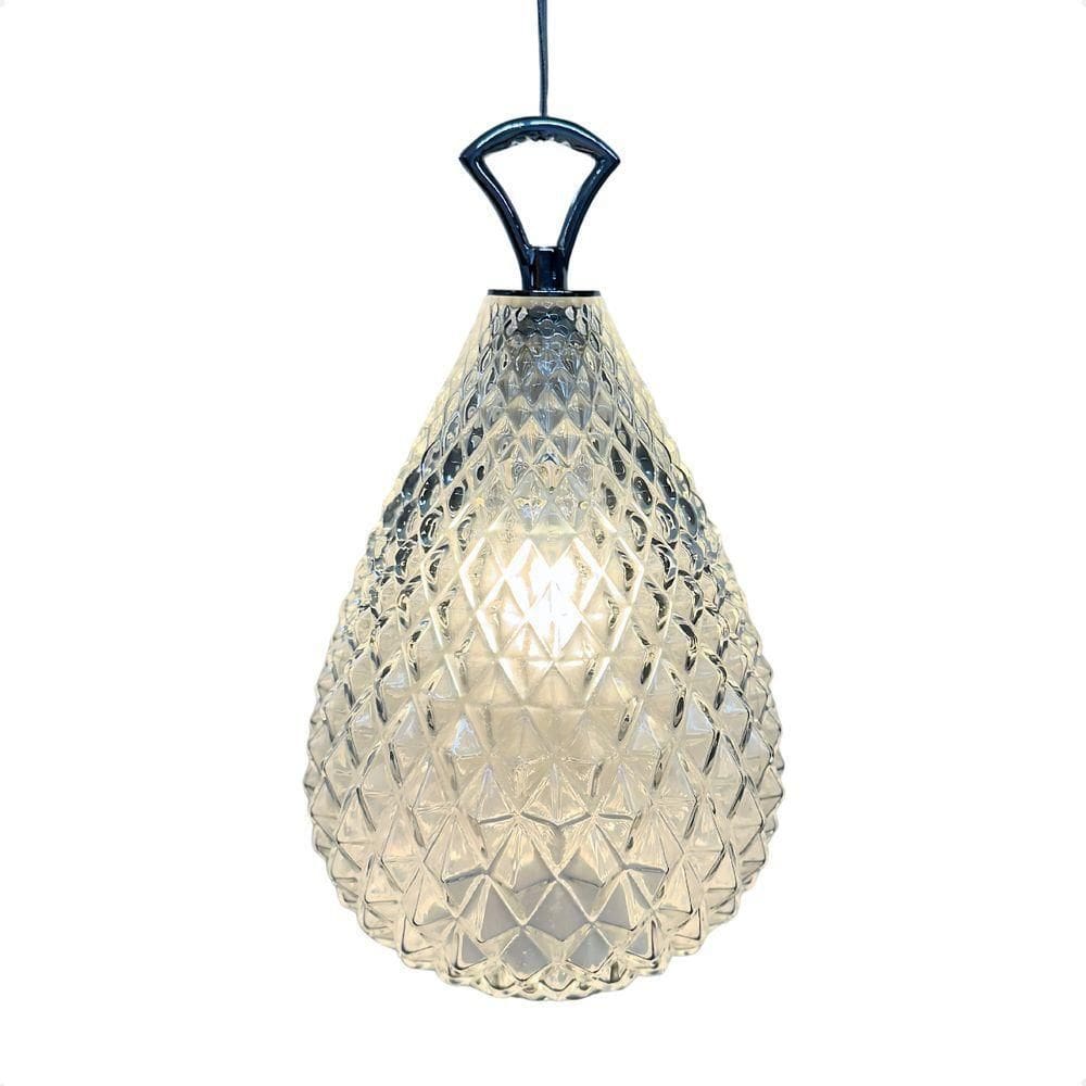 Lustre Pendente Taschibra Cris Vidro Transparente E14 Bivolt