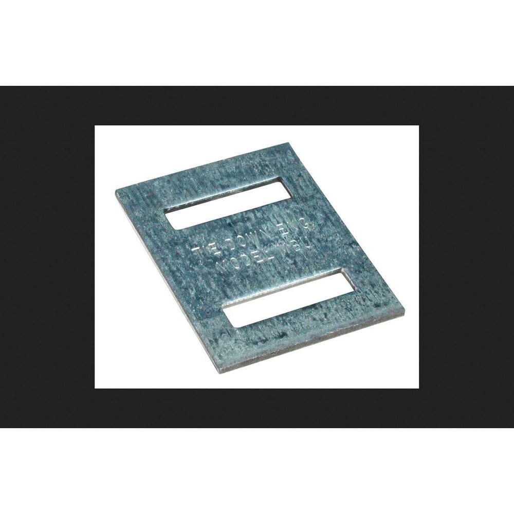 Alça, fivela, amarração, dupla fenda, aço galvanizado