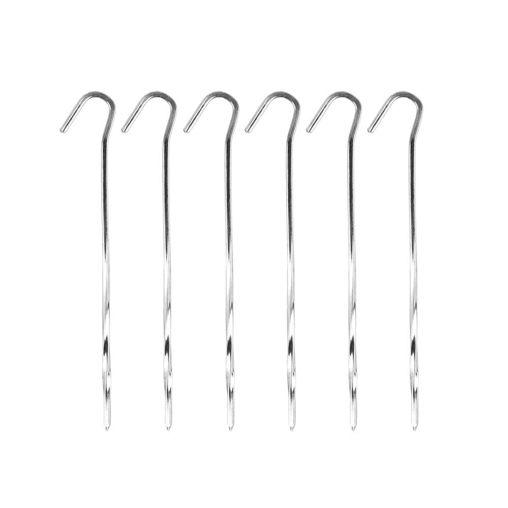 Pinos de tenda de aço Anchor Stakes Coghlans de 18 cm, pacote com 6