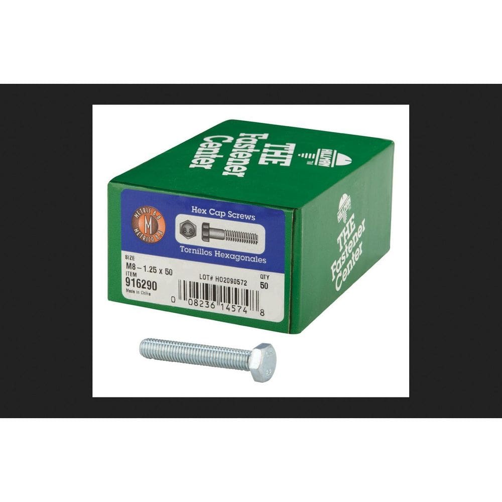 Parafusos Hillman M8-1,25 x 50 mm Grau 8,8 Zinco 50 unidades