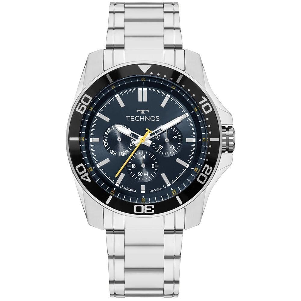 Relógio Technos Masculino Racer Premium Prata - 6p79ch-1a