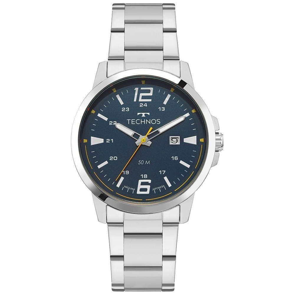 Relógio Technos Masculino Racer Basico Prata - 2115ucm-1a