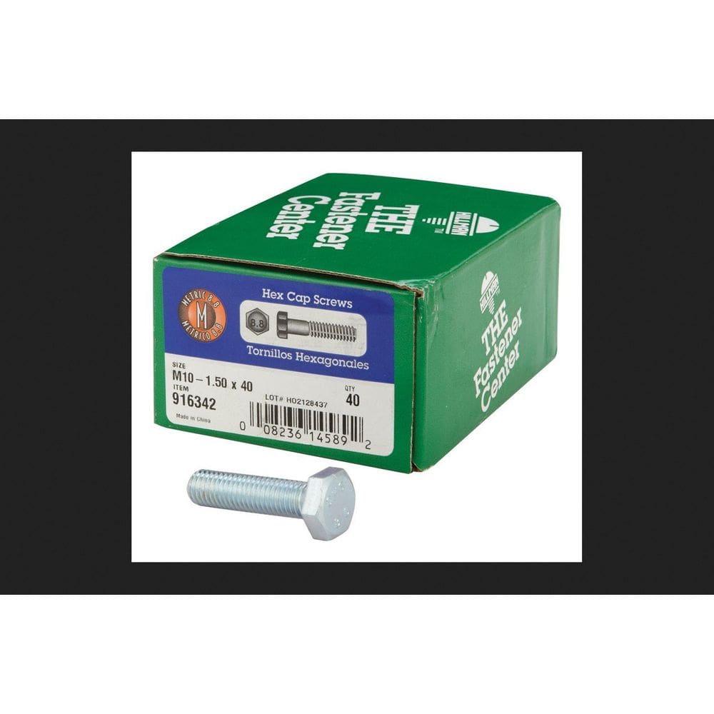 Parafuso Hillman M10-1,50 x 40 mm em aço tratado termicamente 40 unidades