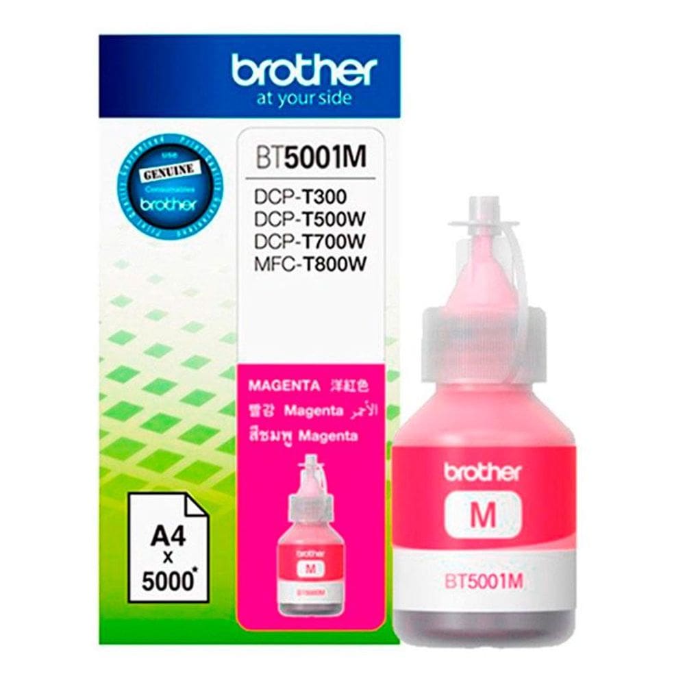 Garrafa de tinta autêntico Brother BT5001M Magenta 48,8ml