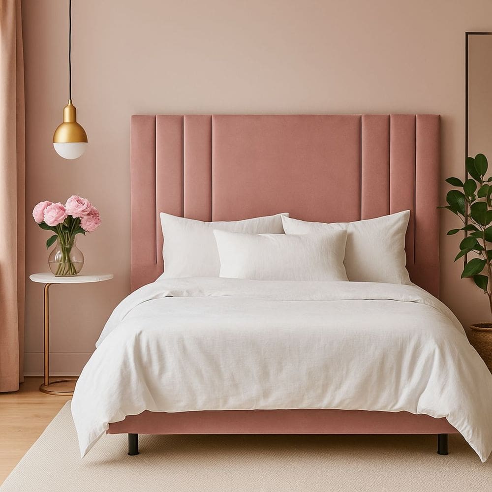 Cabeceira Cama Box Estofada Solteiro 90 cm Veludo Frame