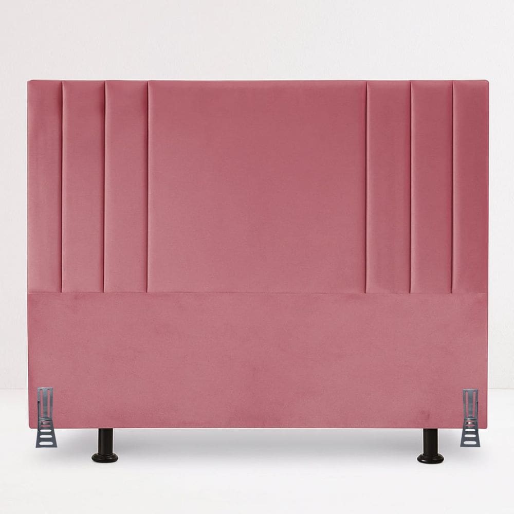 Cabeceira 100 cm Solteirão Cama Box Estofada Veludo Frame