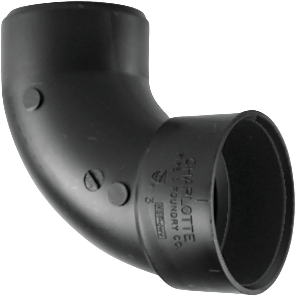 Encaixe de cotovelo Charlotte Pipe Schedule 40 ABS de 10 cm