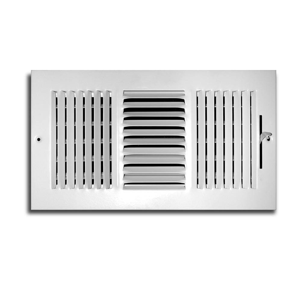 Grelha de registro de ar de 3 vias Truaire C103M 31x16 cm branca