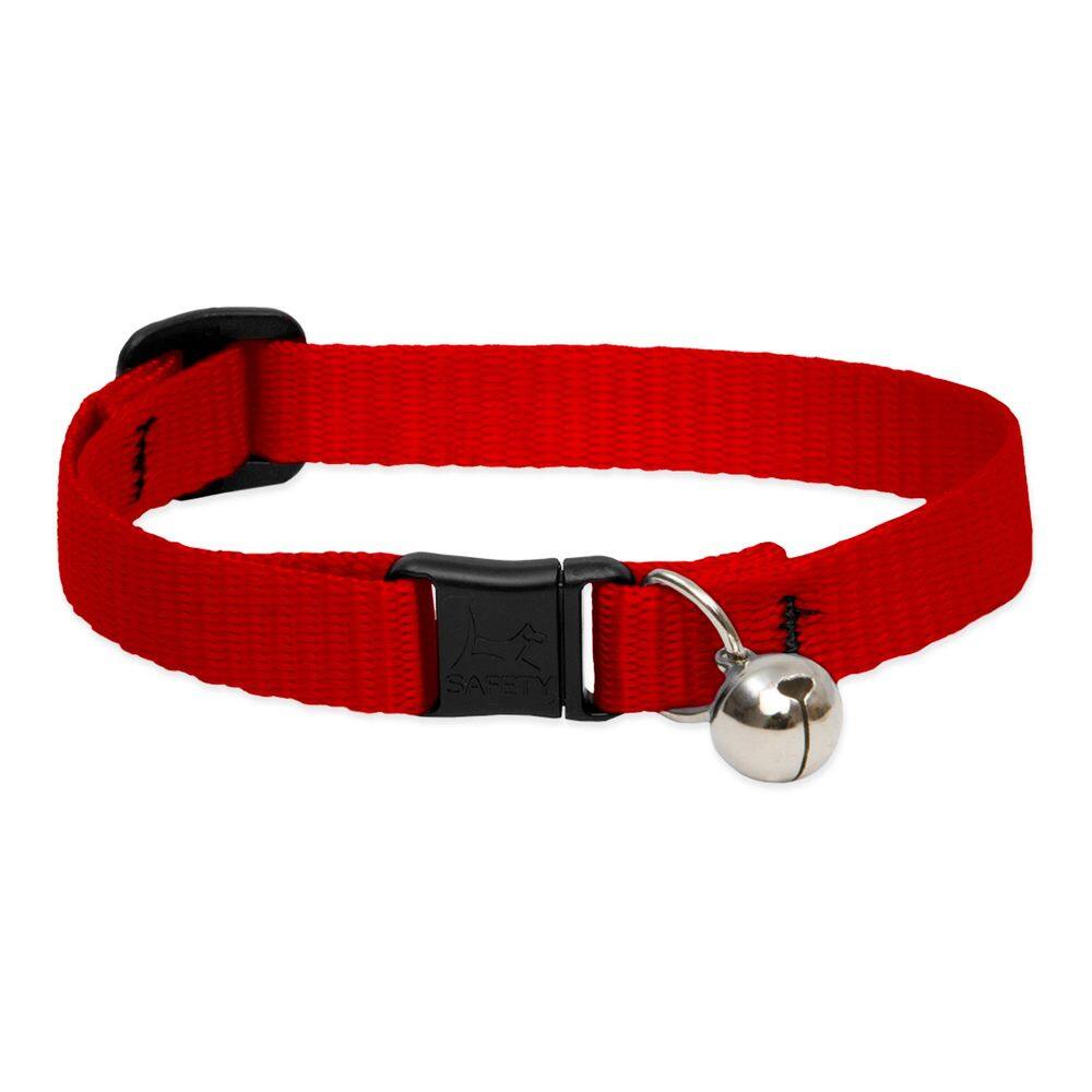 Coleira de segurança para gatos Lupine Pet Basics 1,3 cm vermelha com sino 20-30 cm