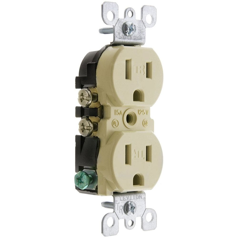 Tomada elétrica Leviton T5320-I 15A 125V resistente a violações
