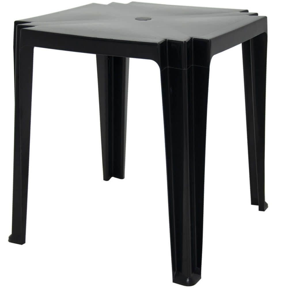 Mesa Quadrada Tambaú Preta - 92314009 - Tramontina Mesa Quadrada Tambaú Preta - 92314-009 - Tramontina