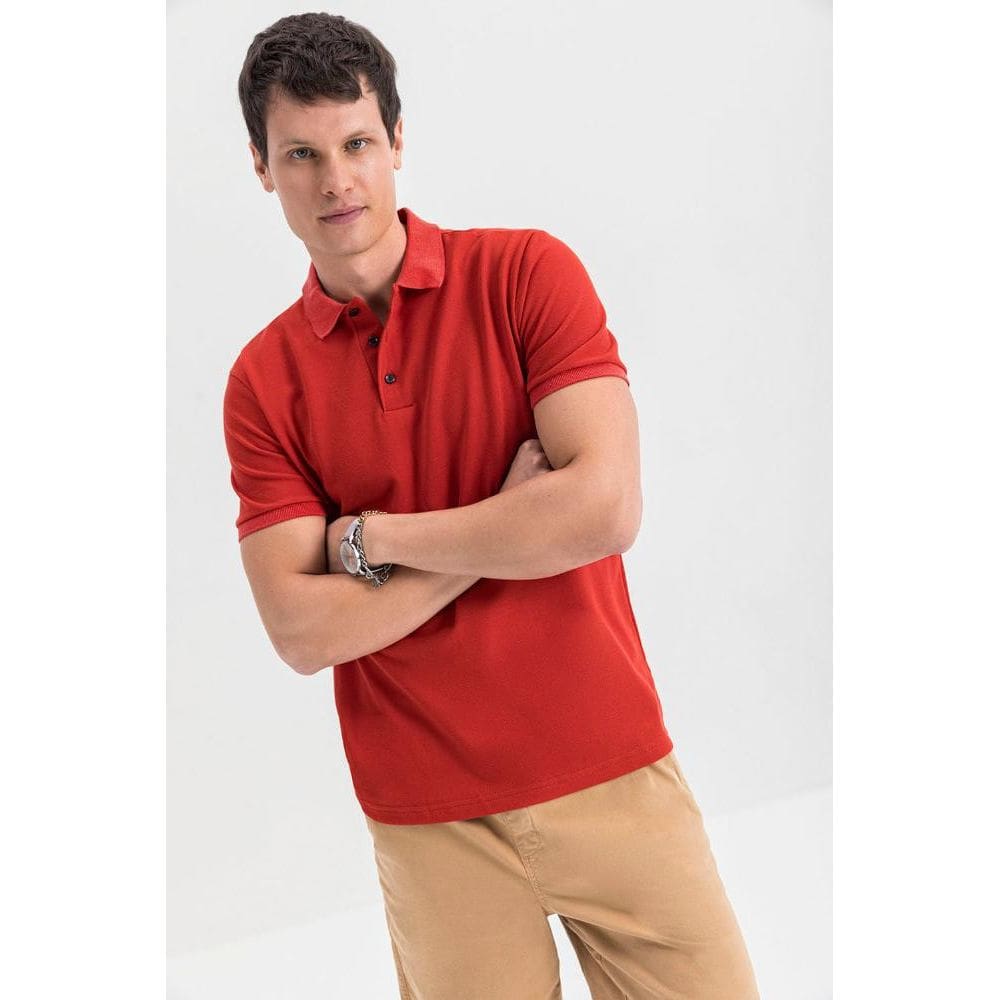Camisa polo masculina em piquet comfort Essendi