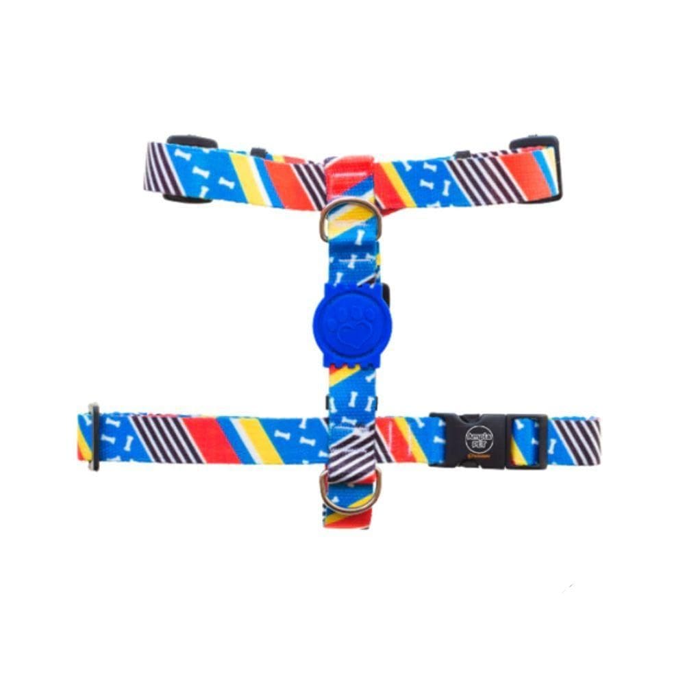 Peitoral Para Cães H Osso Azul Ampla Pet Tamanho P