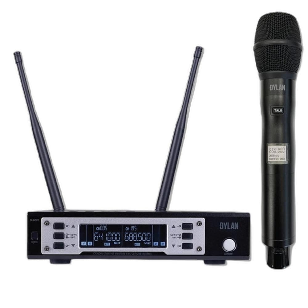 Microfone Dylan Sem Fio C/ Chave De Comando Talkback D-9001 Tb