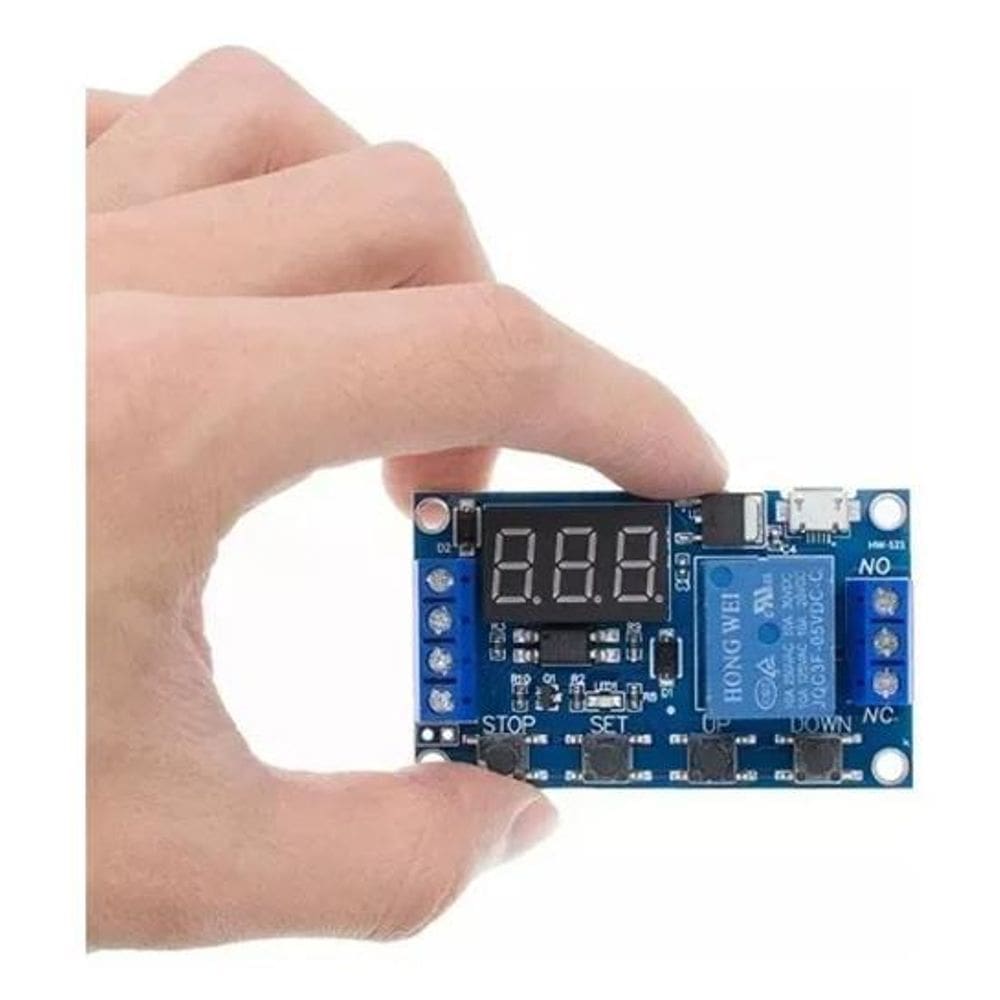 Relê Temporizador 6-30V 0.1S-999Min C Display