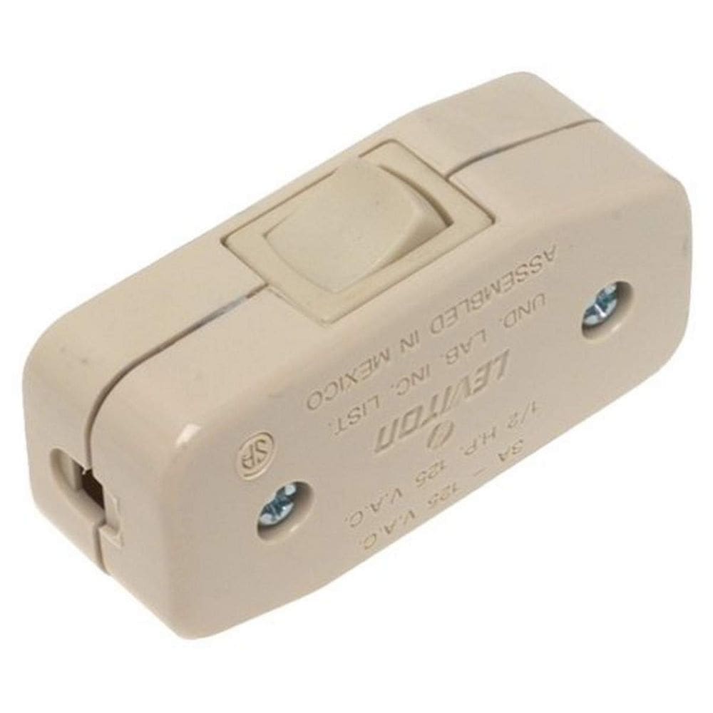 Interruptor de aparelho Leviton 5410-I 3A 125V Ivory Heavy Duty