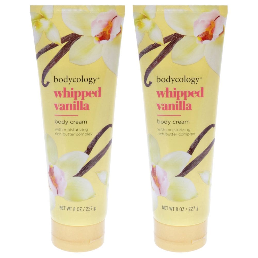 Creme corporal Bodycology Whipped Vanilla, 240 ml, pacote com 2 unidades