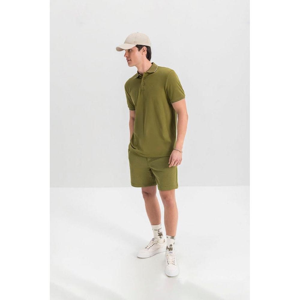 Camisa polo masculina em piquet top Essendi