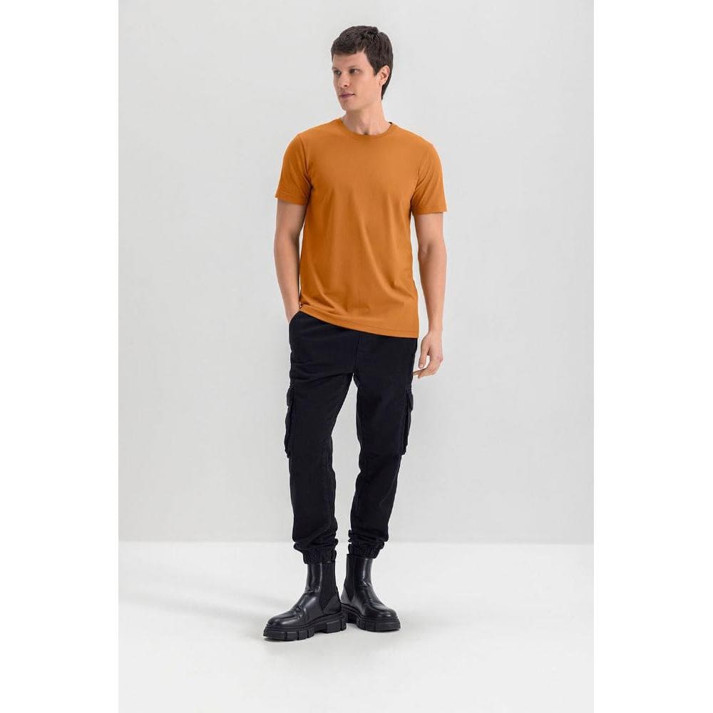 Camiseta masculina em meia malha Essendi