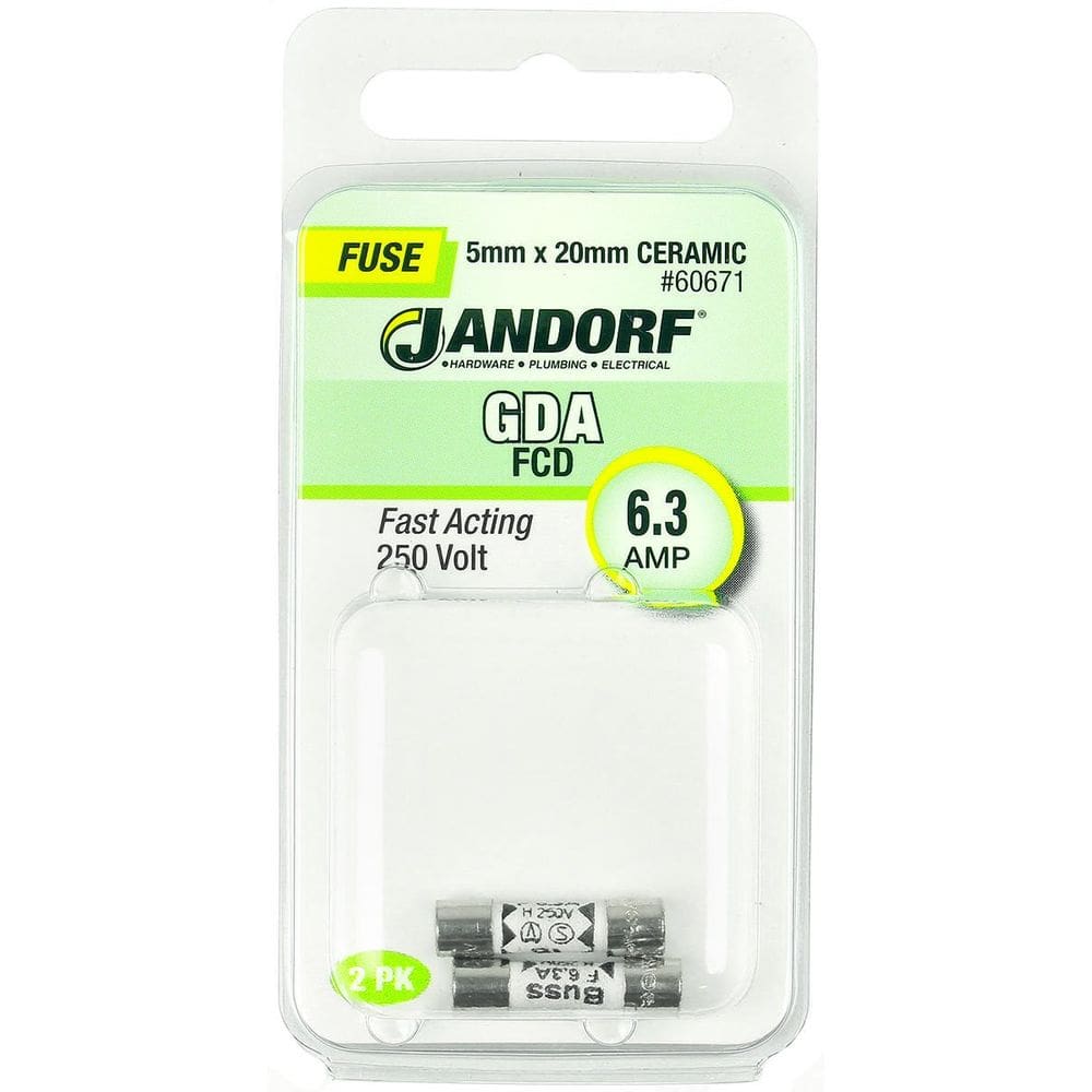 Fusível Jandorf 60671 GDA 6.3A de ação rápida 250V