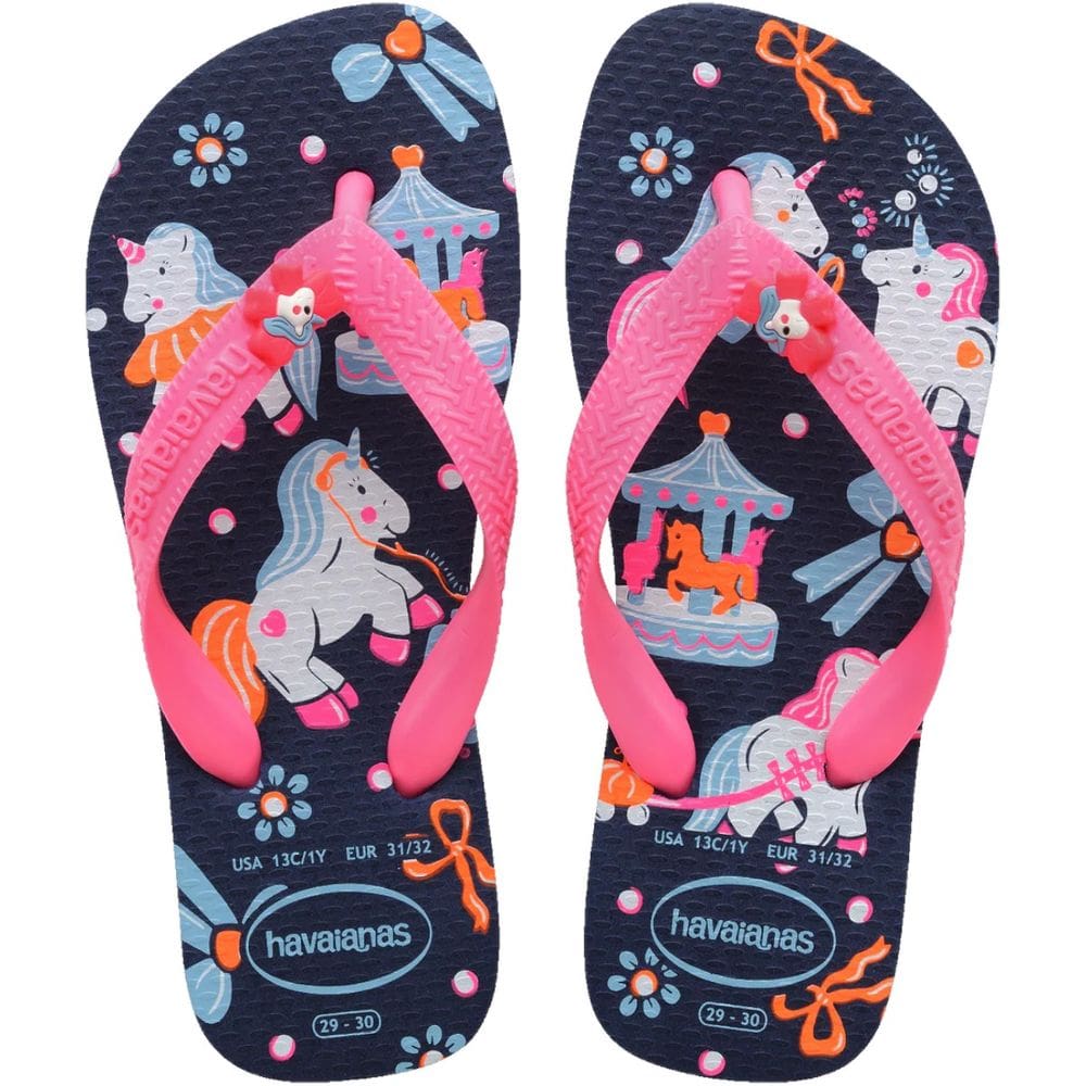 Chinelo Dedo Infantil Menina Casual Dia a Dia Praia Passeio Estampado Havaianas Kids Fantasy