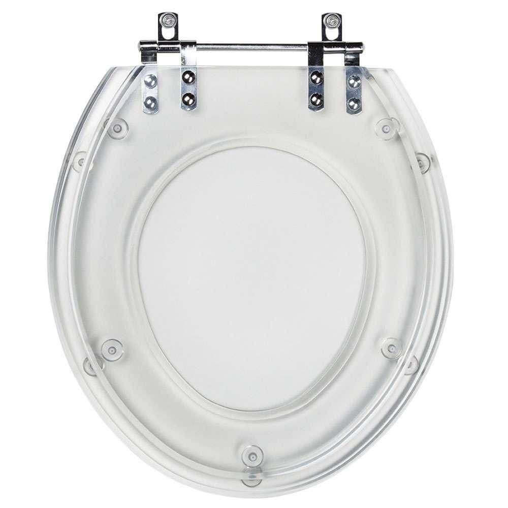 Tampa De Vaso Acrilico Transparente Saveiro Para Bacia Celite 6lpf