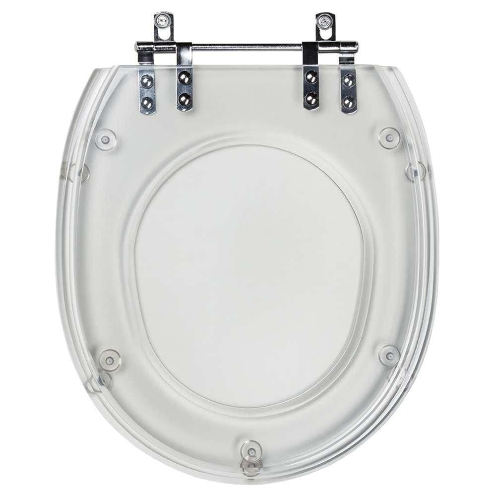 Tampa De Vaso Acrilico Transparente Loren One Para Bacia Lorenzetti 6lpf