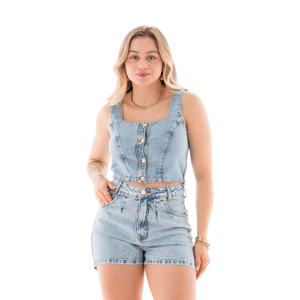 Top Jeans Feminino Arauto Comfy