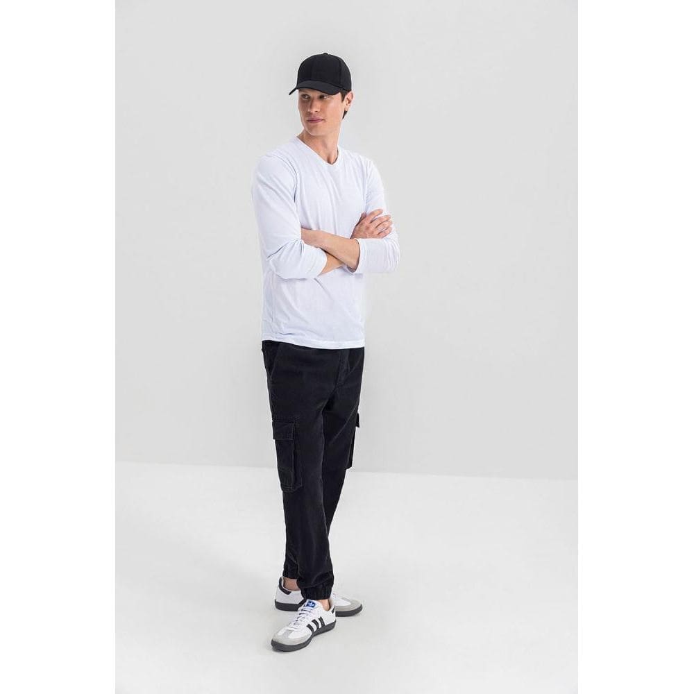 Camiseta masculina em meia malha Essendi