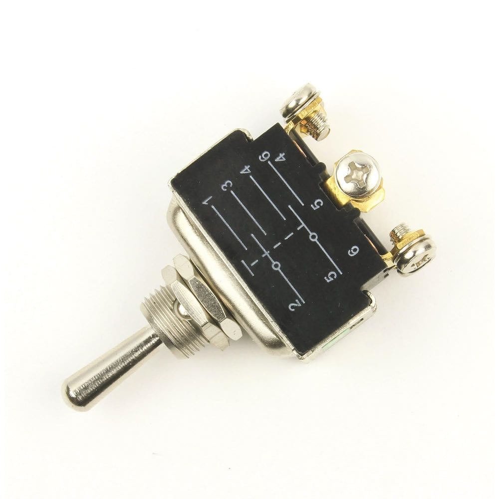 Interruptor de ativação e desativação Jandorf 61136 DPDT prateado