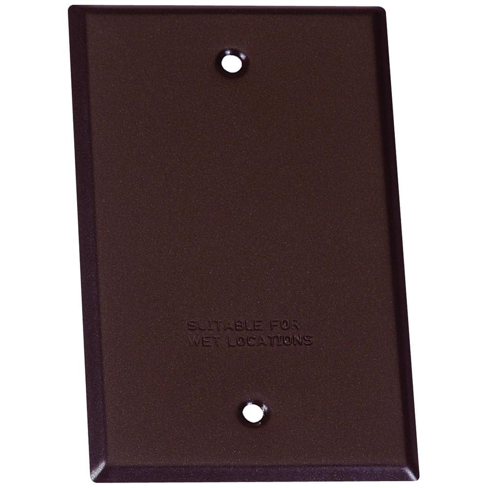 Placa de parede à prova de intempéries de 1 gangue Sigma Engineered 14240BR Bronze