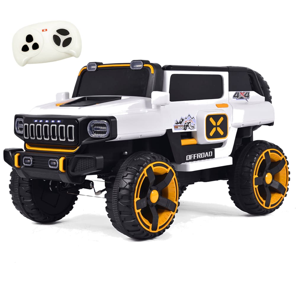 Carro Elétrico Zippy Toys Space Cross 4×4 Branco 12V Controle