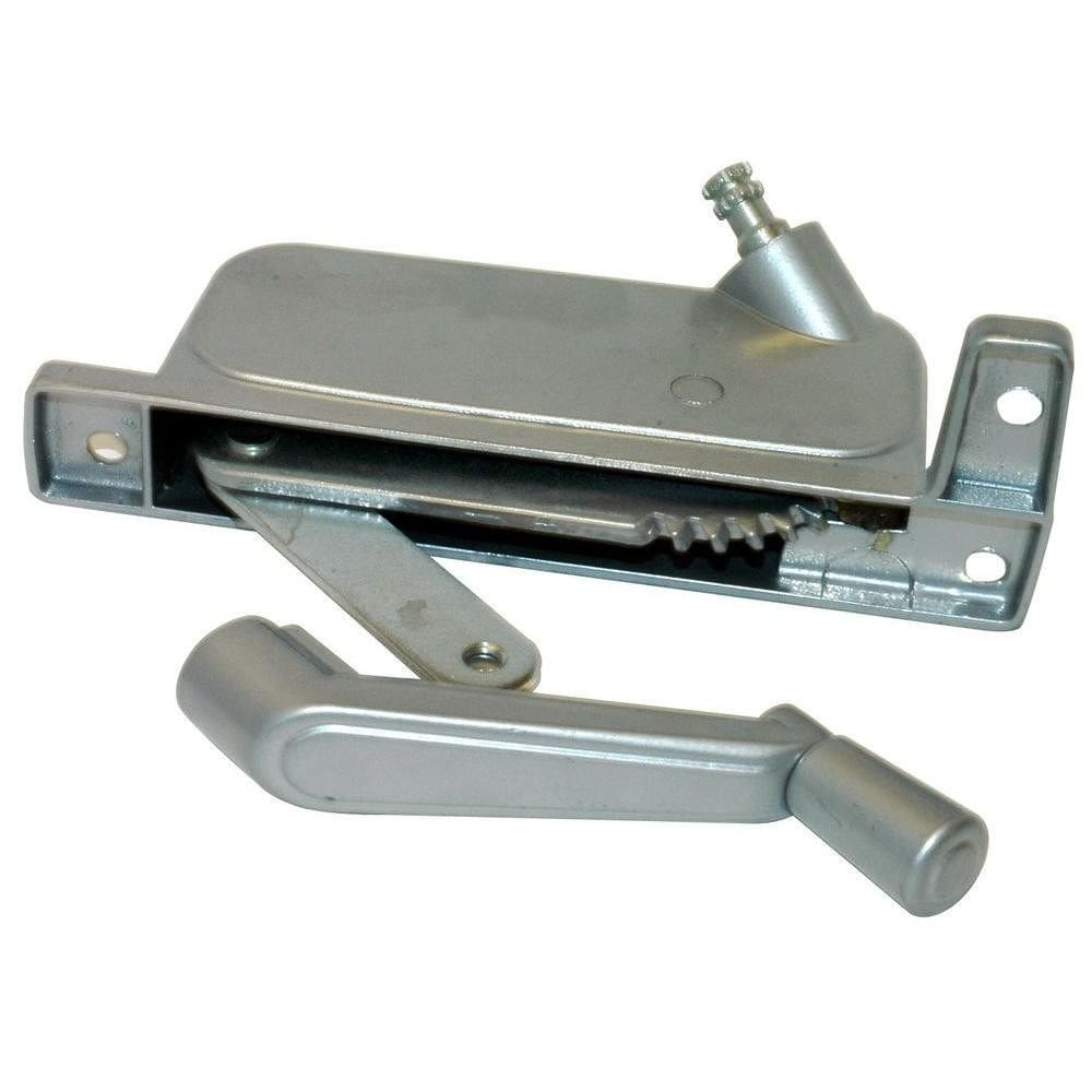 Operador de janelas Barton Kramer, mão direita, 13 cm, prata