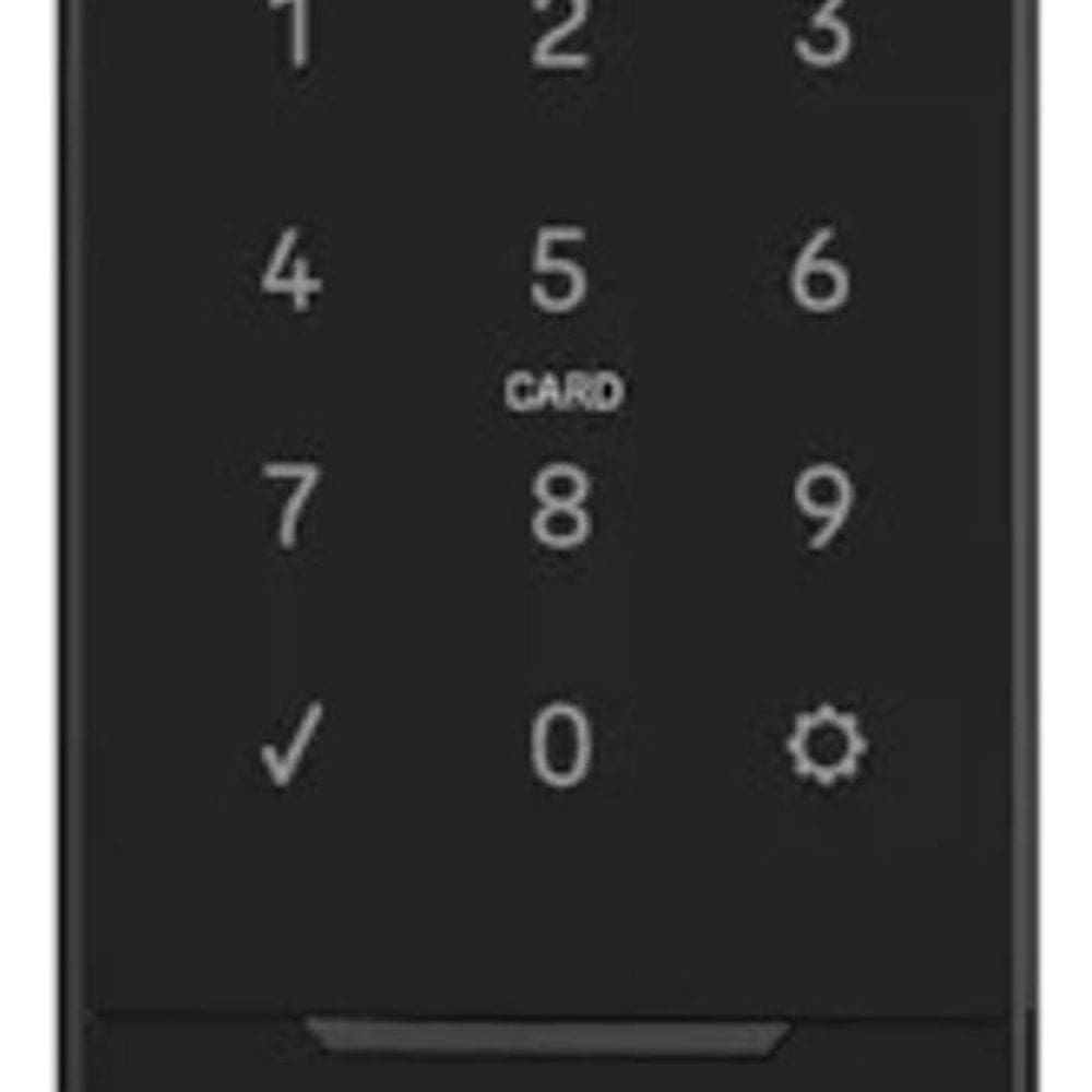 Fechadura Digital Preta Cromada Biometria Senha Yale Lia