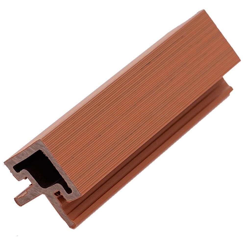 Cantoneira para Painel Ripado Modaza 90° WPC Externo, 4,95 x 290 cm, Nogueira