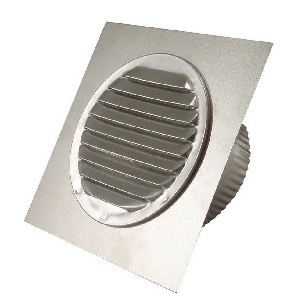 Eave Vent Deflecto 10x10 cm Alumínio prateado