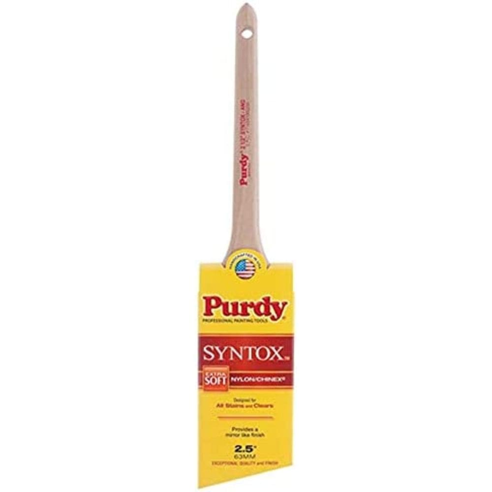 Pincel de pintura Purdy Syntox com cerdas macias angulares de 6 cm