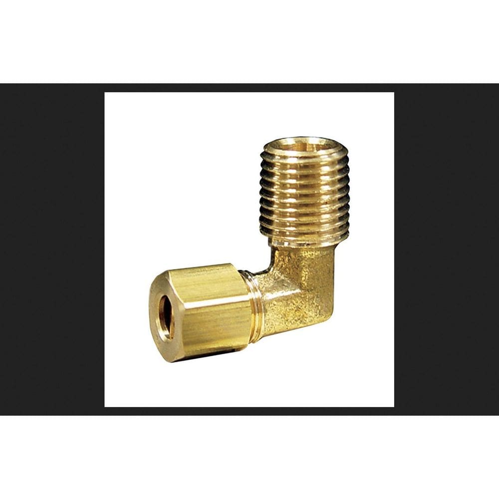 Cotovelo de 90° em latão JMF MPT de compressão de 1/4” x 1/2”