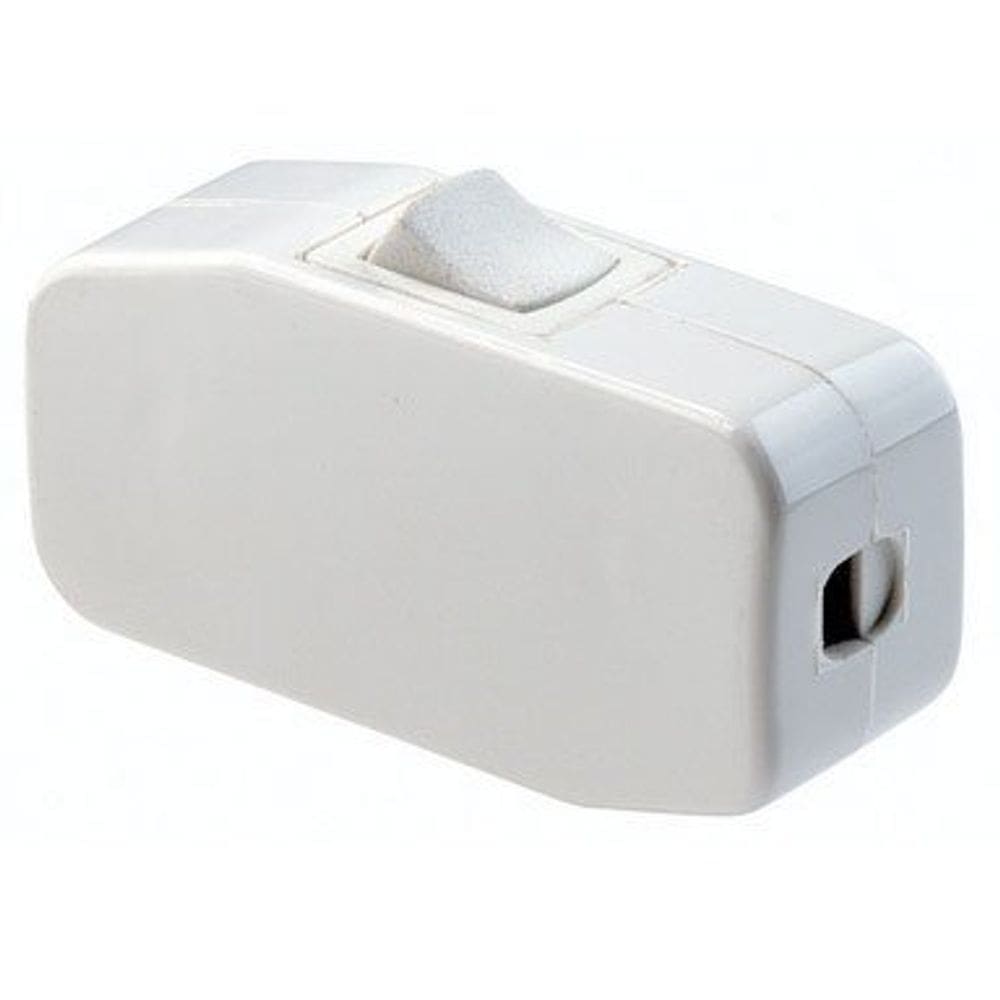 Interruptor de aparelho Leviton C24-05410-0KW Branco de Pólo Único