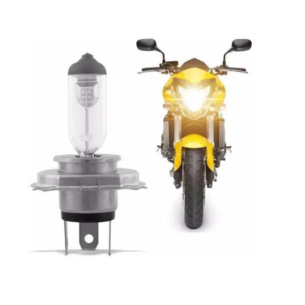 Lâmpada Farol Caminhão Moto Carro H4 Potência 35W 3200K 12V