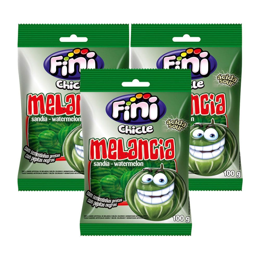 Kit 3 Goma de Mascar Fini 100g