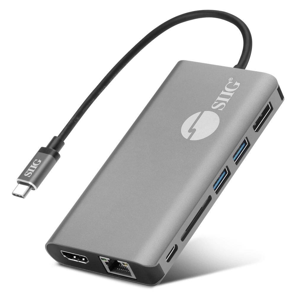 Hub SIIG USB-C MST 4K HDMI, tela dupla 1080p, PD de 100 W