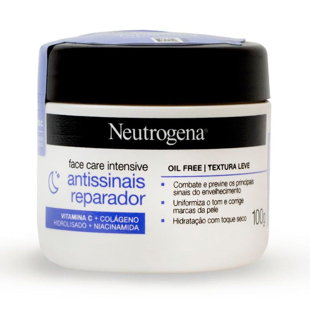 Creme Facial Neutrogena Face Care Intensive Antissinais Reparador 100g