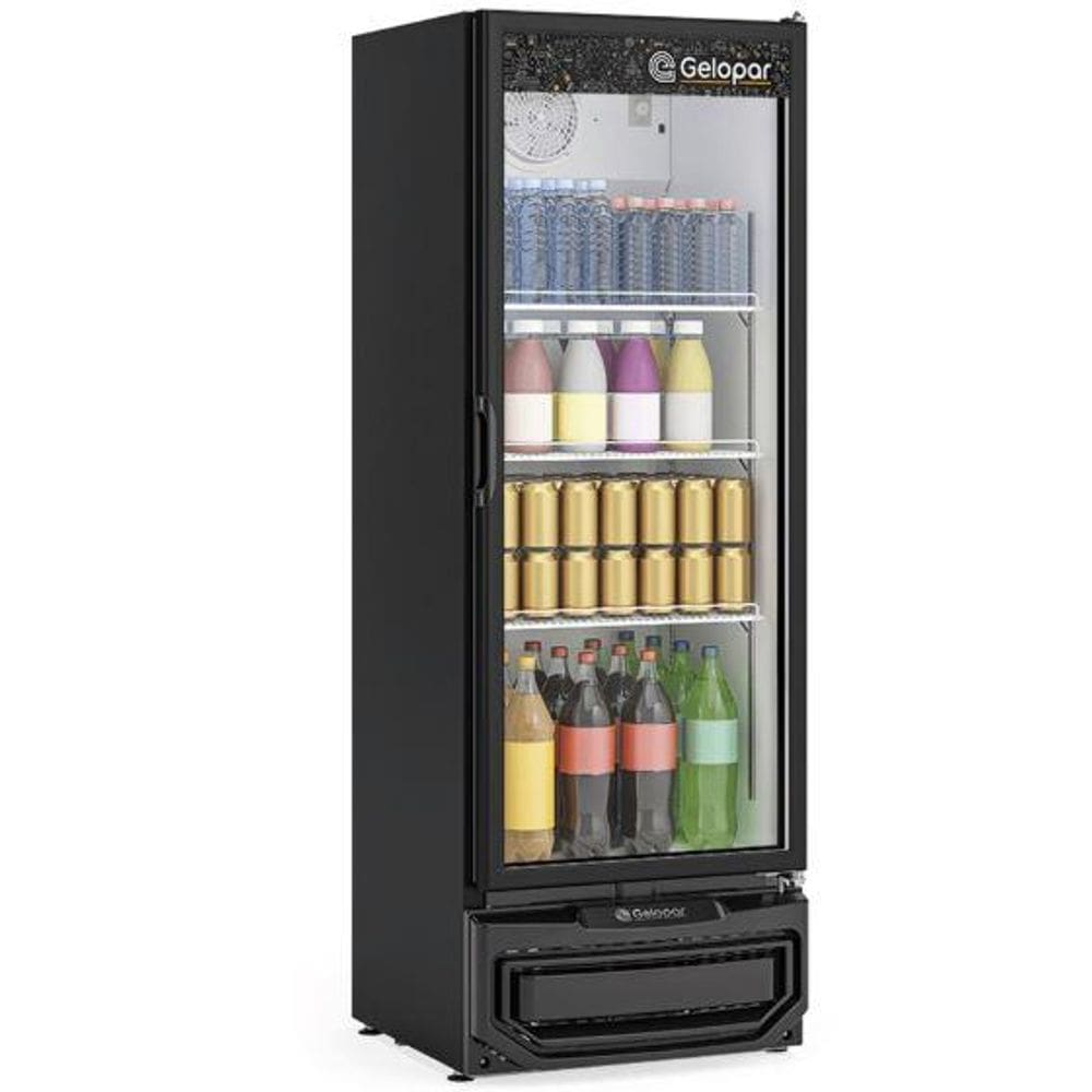 Refrigerador Vertical Conveniência Turmalina - 410 litros GPTU-40 EL/PR/220V 50-60Hz- Placa Fria - Gelopar