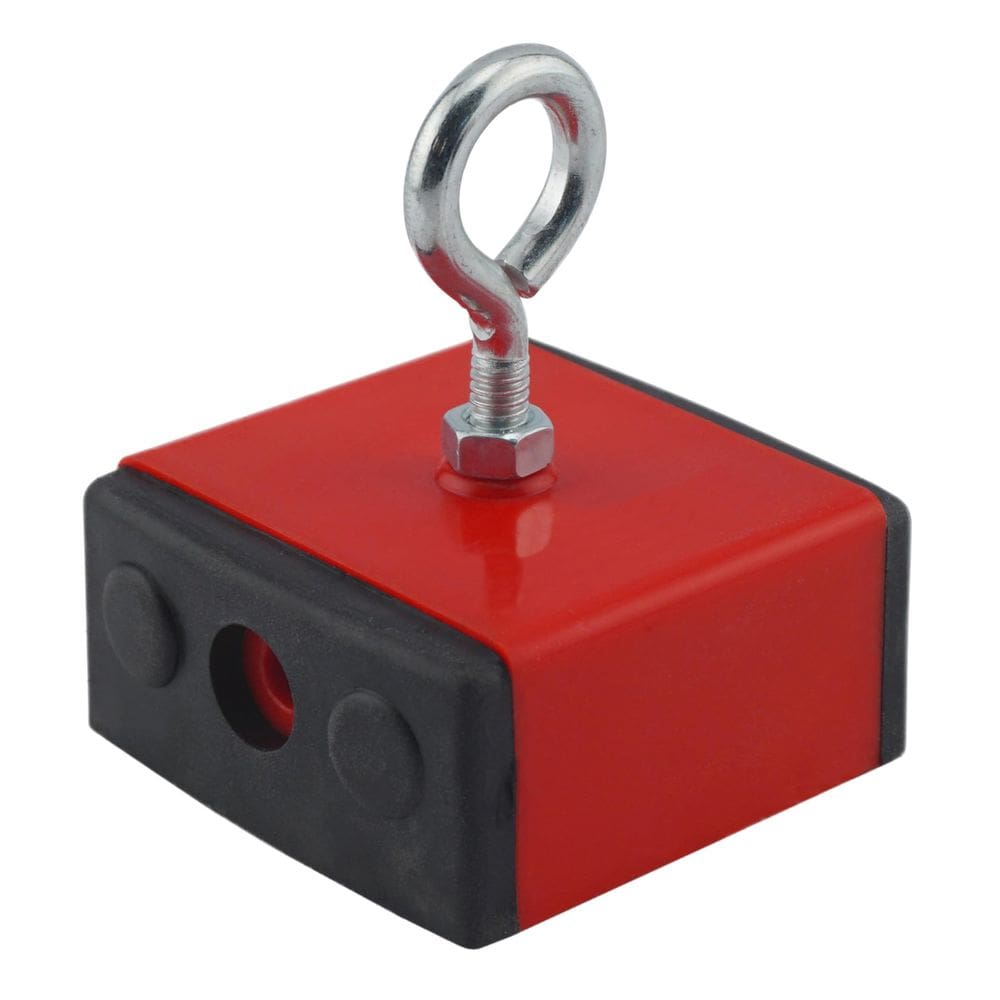Ímã de pesca Master Magnetics 100 lb Pull 6x6x3 cm