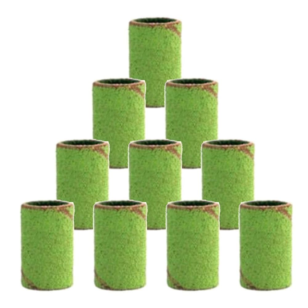 Kit 10 Tubo De Lixa 1/4 Grão 240 Verde Limão Micro Retífica