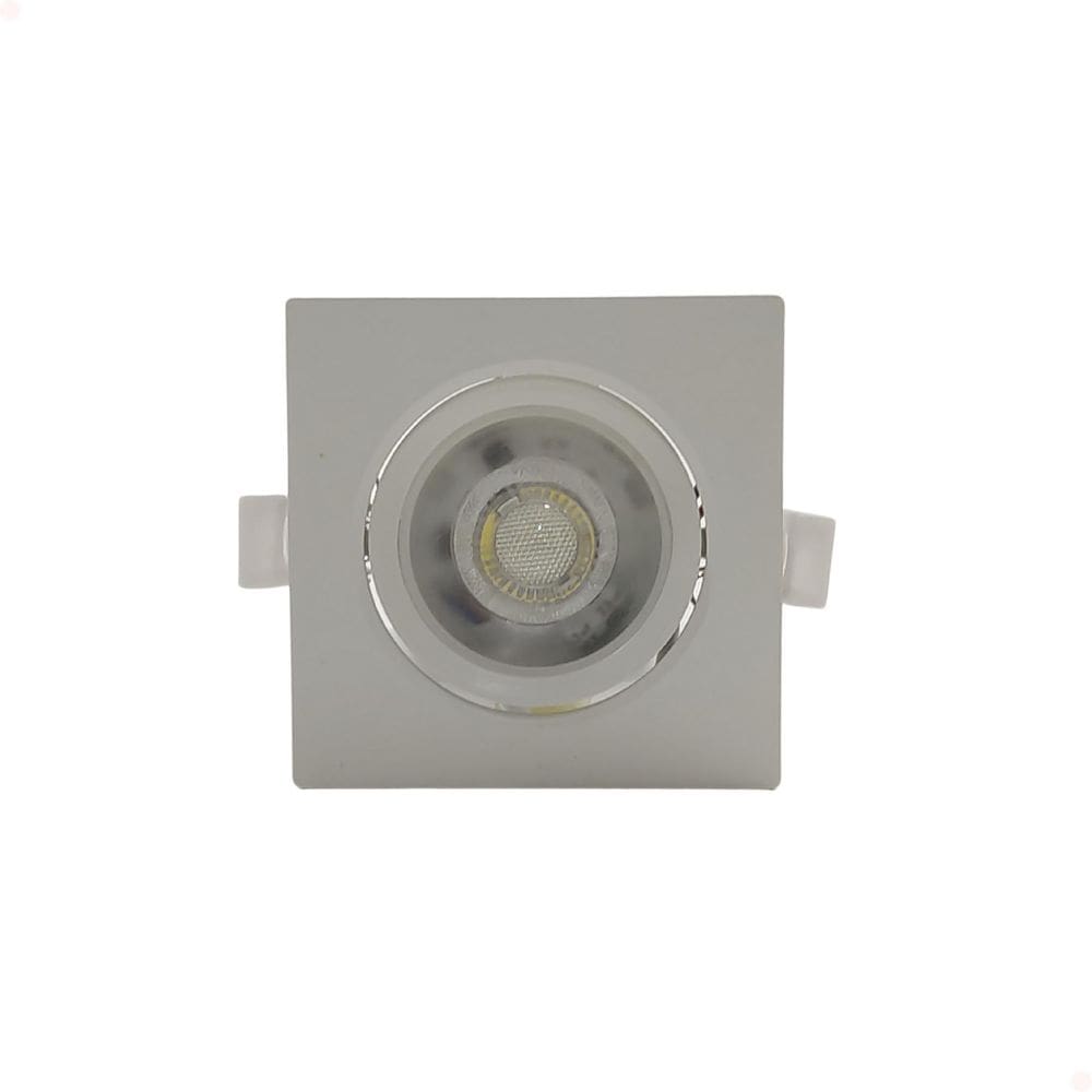 Spot Led Embutir Quadrado 5W Bivolt 6000K Branco Frio