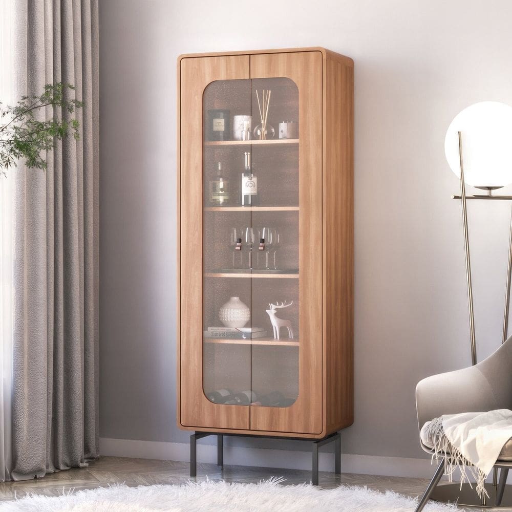 Cristaleira 2 Portas Otto Espresso Mòveis Freijó